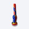 Bong de Silicone Caveira – Colorido, Resistente e Portátil com Piteira Metálica