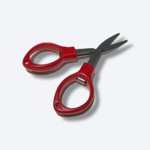 Tesoura Dobrável de Plástico e Metal - Vermelho