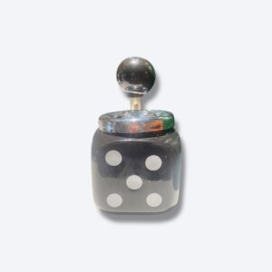 Cinzeiro de Cerâmica Dado Black