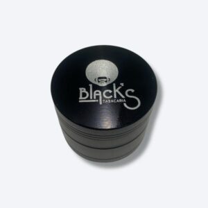 Dichavador de Metal Black's Tabacaria Preto 50mm C/ 4 Compartimentos