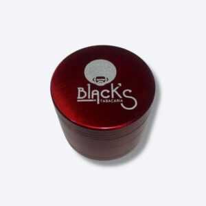 Dichavador de Metal Black's Tabacaria Vermelho 50mm C/ 4 Compartimentos